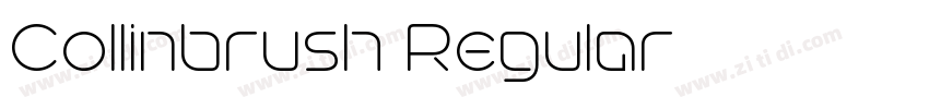 Collinbrush Regular字体转换 Collinbrush Regular字体转换